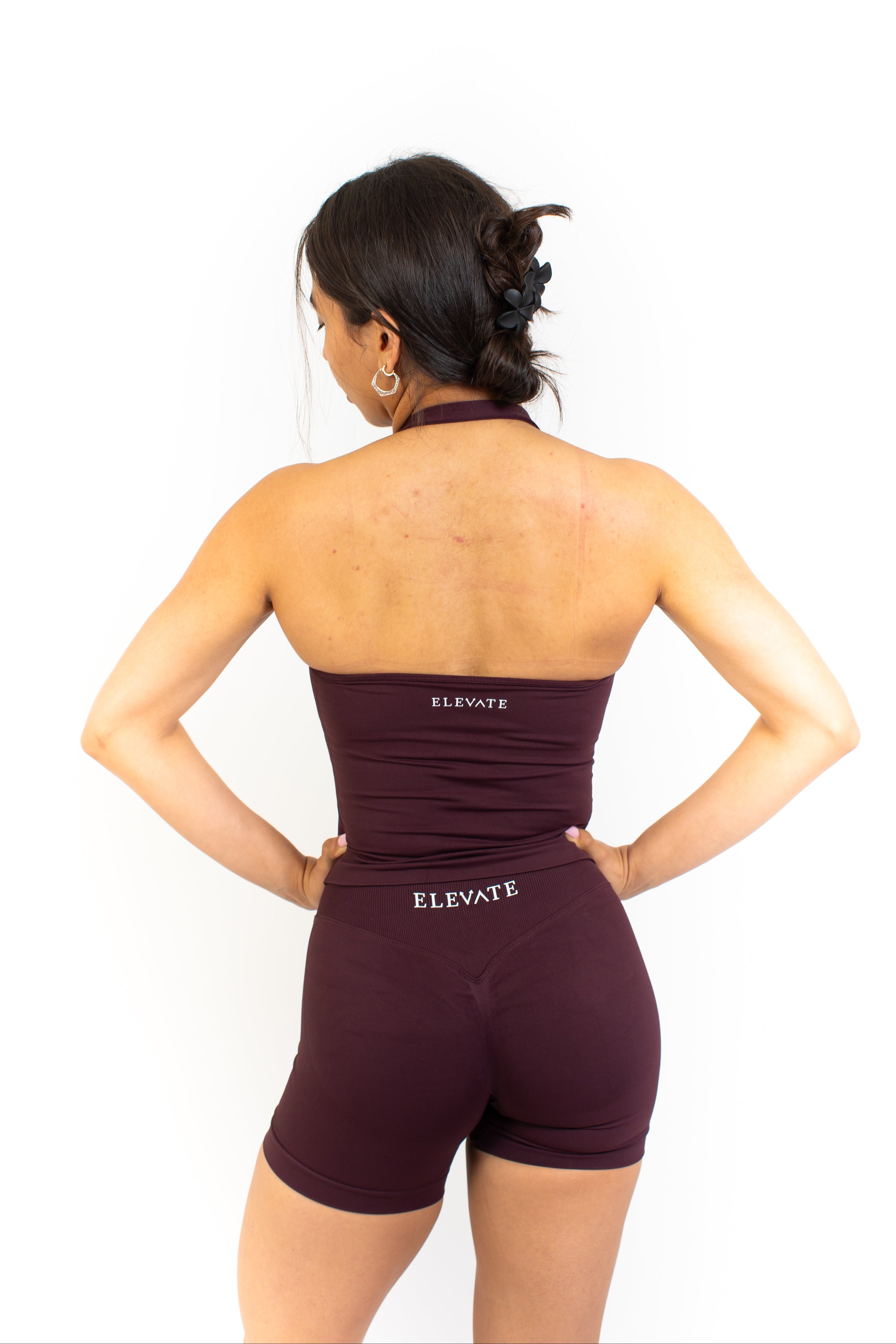 Espresso U-Neck Halter